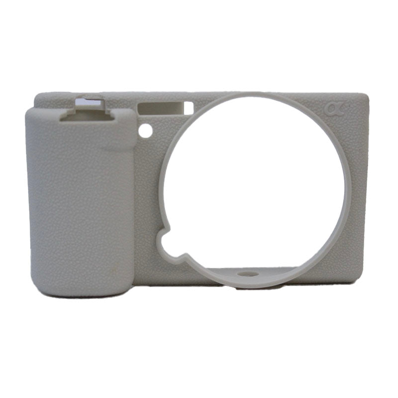 Soft Silicone Camera Case Protector Sleeve Cover for Sony ZV-E10 Camera - White
