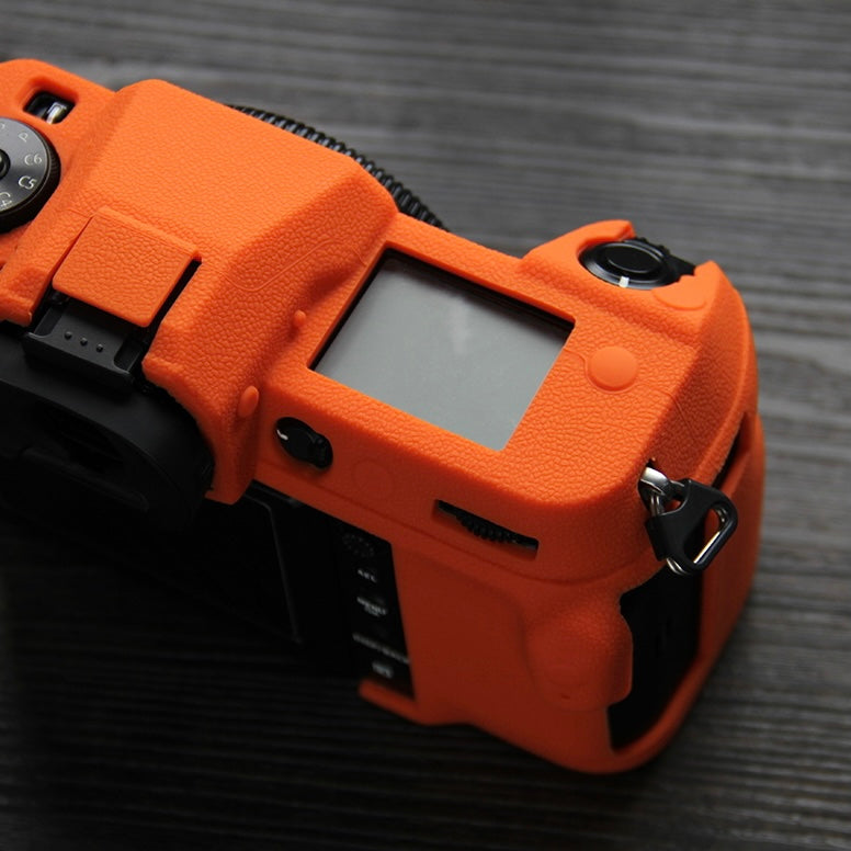 Soft Silicone Camera Case Protector SLR Camera Body Sleeve Cover for Fujifilm GFX 50S II - Orange