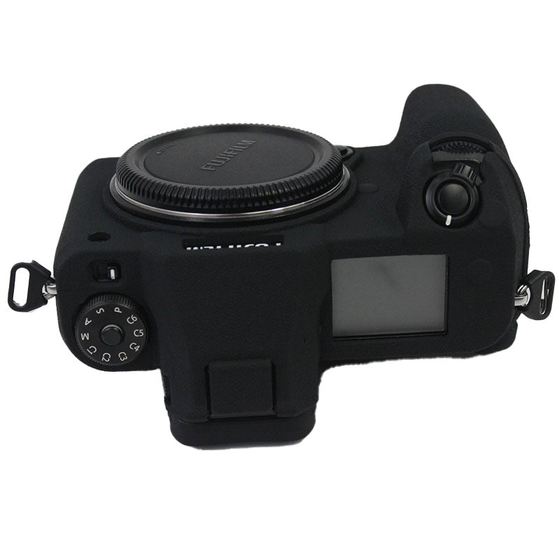 Soft Silicone Camera Case Protector SLR Camera Body Sleeve Cover for Fujifilm GFX 50S II - Black
