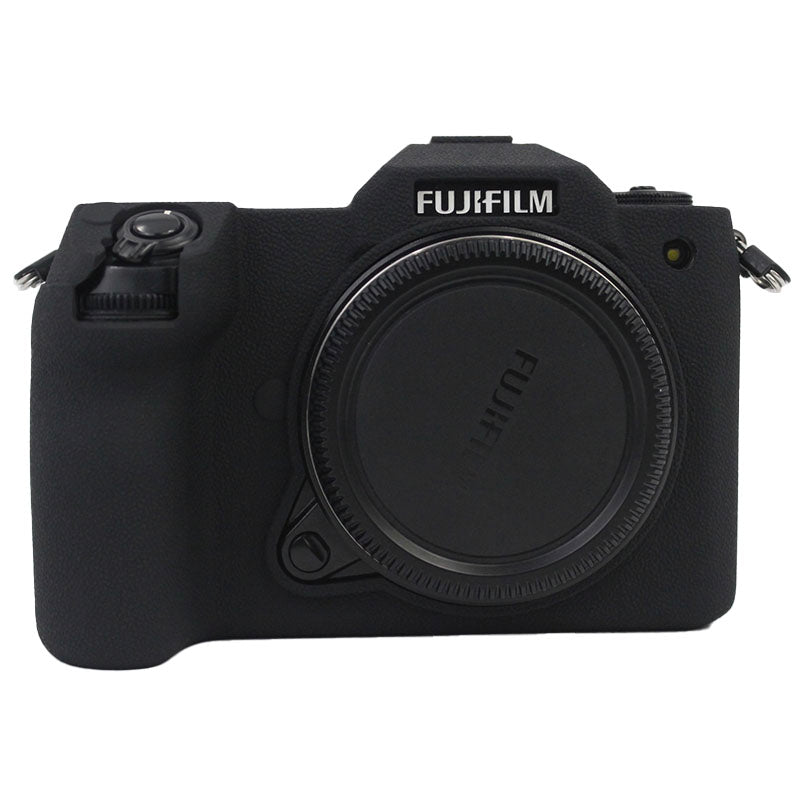 Soft Silicone Camera Case Protector SLR Camera Body Sleeve Cover for Fujifilm GFX 50S II - Black