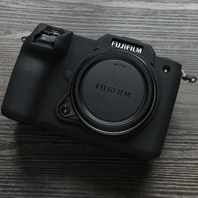 Soft Silicone Camera Case Protector SLR Camera Body Sleeve Cover for Fujifilm GFX 50S II - Black
