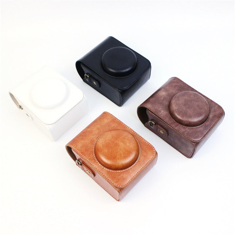 Retro Camera Cover for Sony ZV-1 Multifunction Vertical Style Protective Cover Shoulder Bag Camera Accessories - Coffee