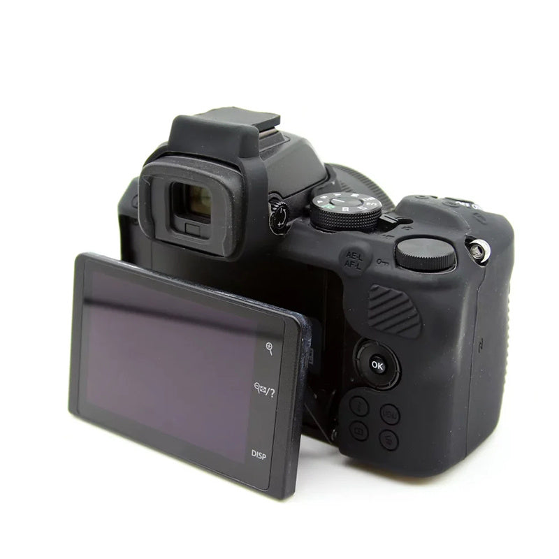 Uniqkart for Nikon Z50 Digital Camera Soft Silicone Case Portable Protective Cover - Black