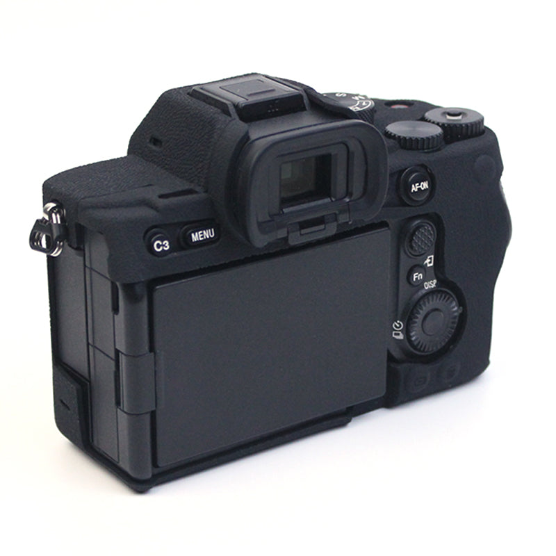 Uniqkart for Sony A7M4 Well-Protective Anti-collision Environmental Friendly Silicone Camera Protective Cover Case - Black