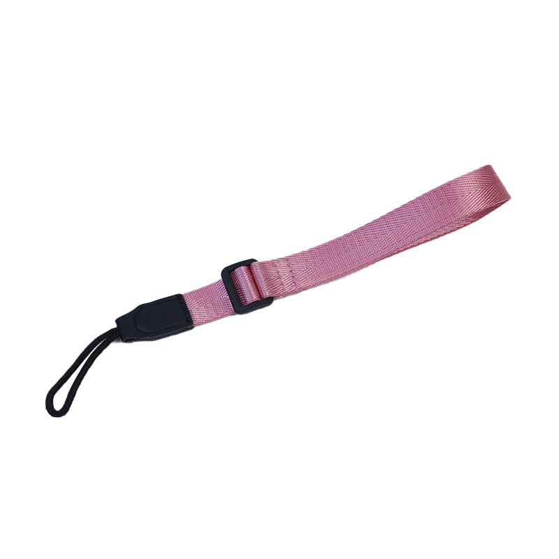 Uniqkart for Sony A7R III/A7M4/Fujifilm X-T30/X-T4/X-S10/X-T200 Non-slip Adjustable DSLR Camera Nylon Wrist Strap Hand Grip - Pink