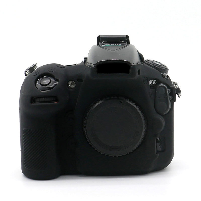 Uniqkart for Nikon D810 DSLR Camera Soft Protective Cover Anti-scratch Shockproof Silicone Case - Black