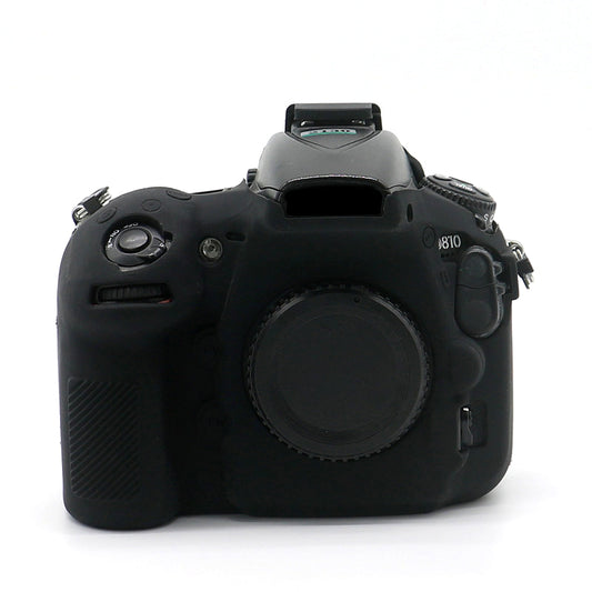 Uniqkart for Nikon D810 DSLR Camera Soft Protective Cover Anti-scratch Shockproof Silicone Case - Black