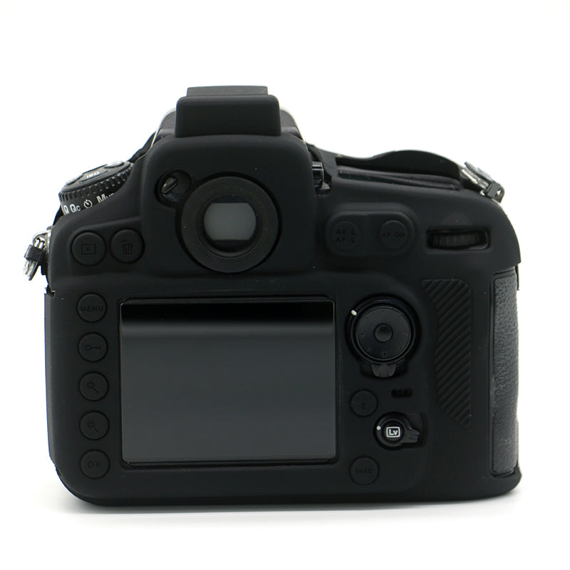 Uniqkart for Nikon D810 DSLR Camera Soft Protective Cover Anti-scratch Shockproof Silicone Case - Black