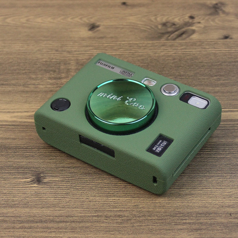 Uniqkart for Fujifilm Instax Mini Evo Camera Soft Protective Cover Anti-scratch Shockproof Silicone Case - Green
