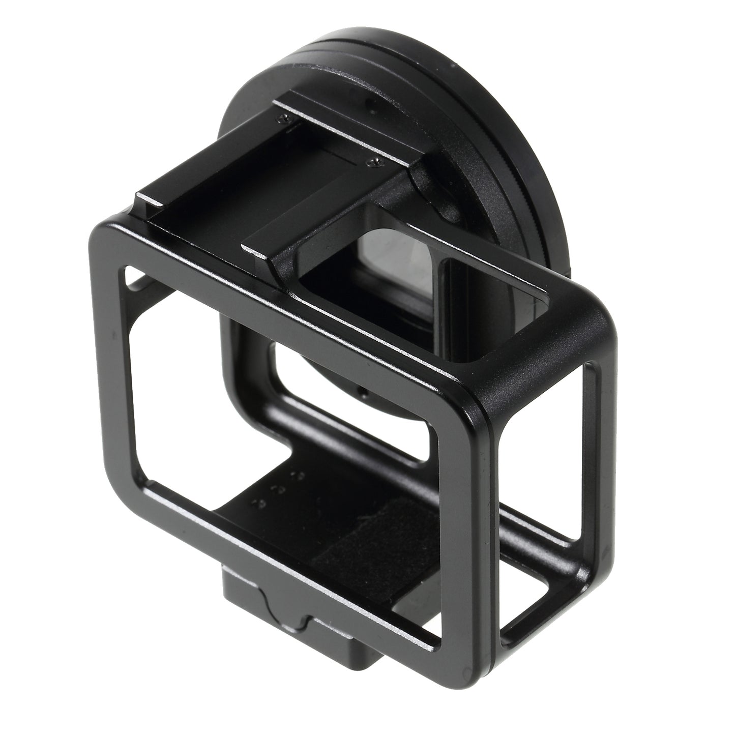 Metal Housing Hollow Frame Case for Gopro Hero 7 Black Camera with Back Door and 52mm UV Filter