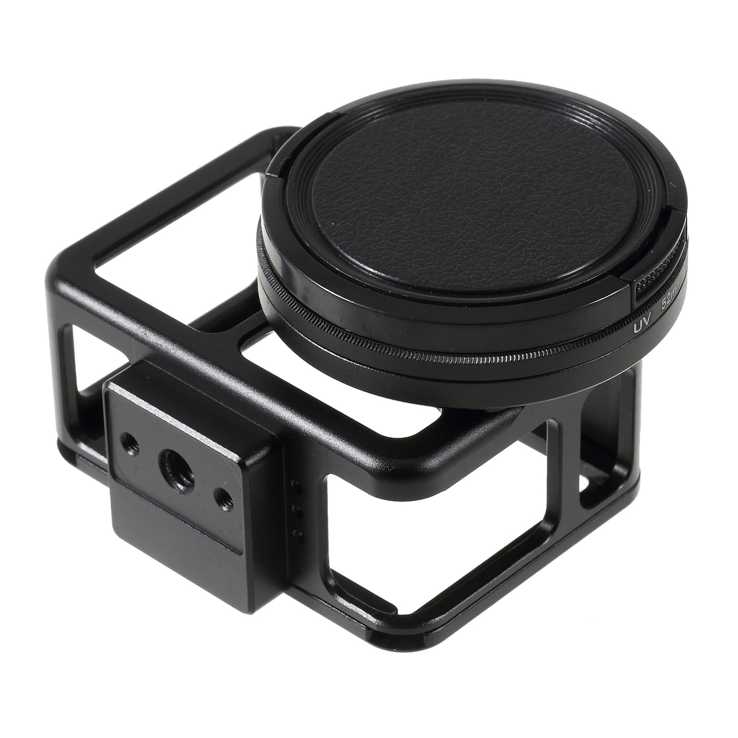 Metal Housing Hollow Frame Case for Gopro Hero 7 Black Camera with Back Door and 52mm UV Filter