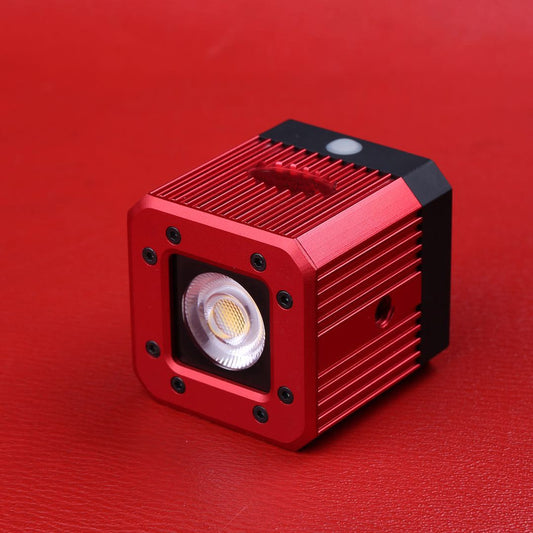 Professional Mini COB Video Light Compatible for Camera Camcorder and Smartphone - Red
