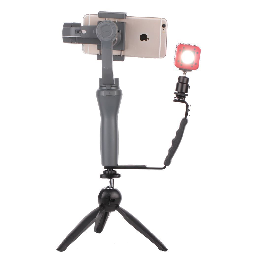 Professional Mini COB Video Light Compatible for Camera Camcorder and Smartphone - Red