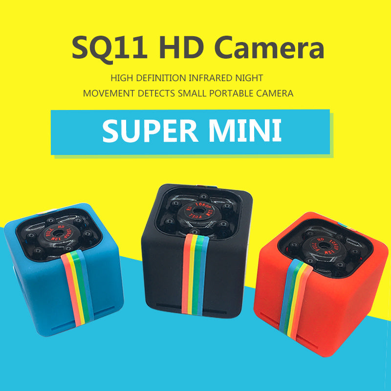 SQ11 1080P Super Mini IR Motion Detection Camera Video Camcorder - Black
