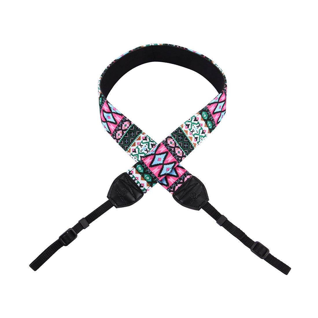 Puluz PU6005 Folk-custom Series Colorful Grid Pattern Cloth Shoulder Strap Camera Strap