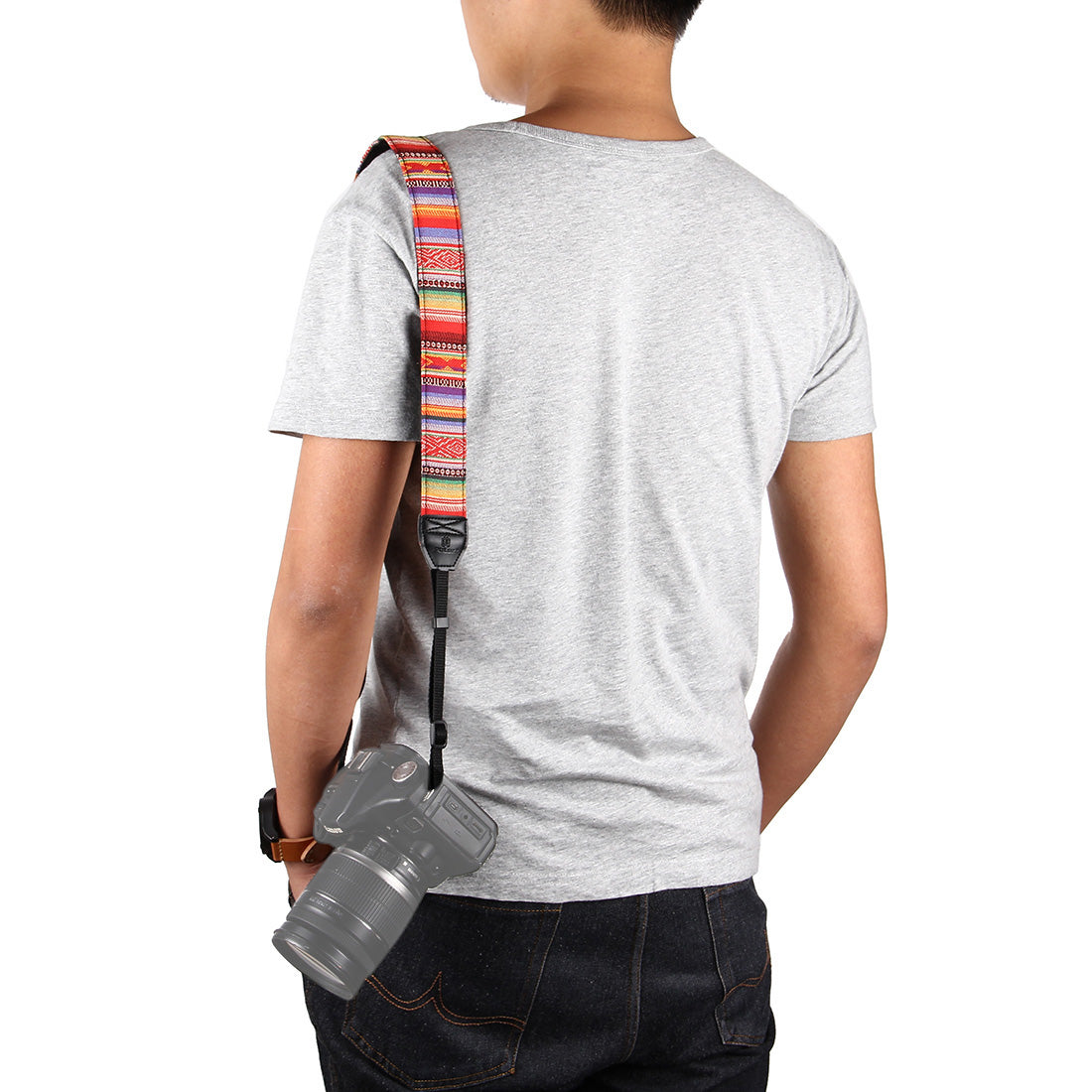 Puluz PU6004 Folk-custom Series Stripes Pattern Shoulder Neck Strap Camera Strap