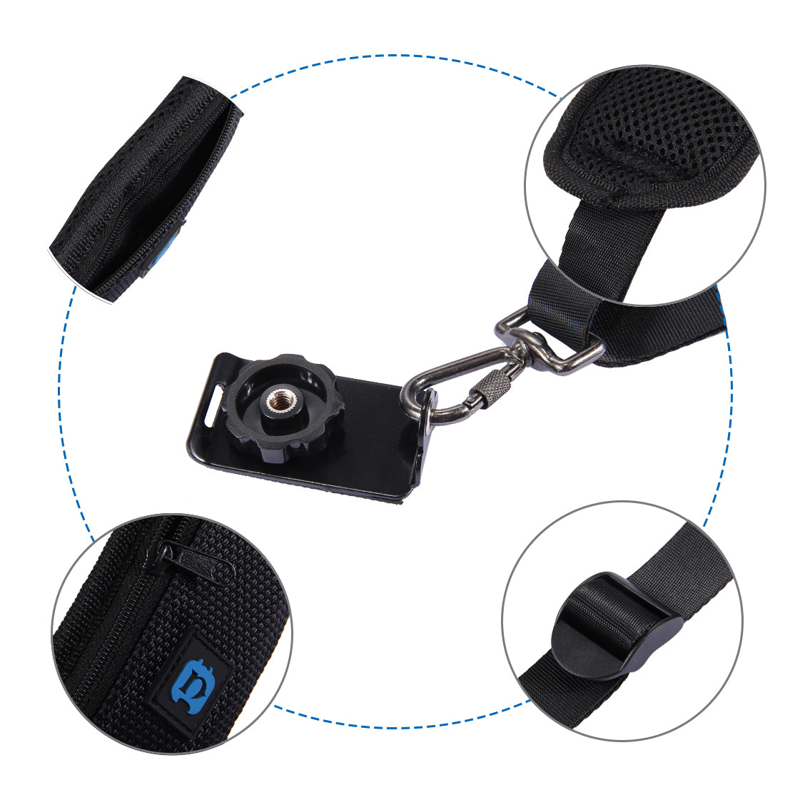 Puluz Anti-Slip Nylon Quick Release Soft Pad Single Shoulder Camera Strap with Metal Hook for SLR / DSLR Cameras
