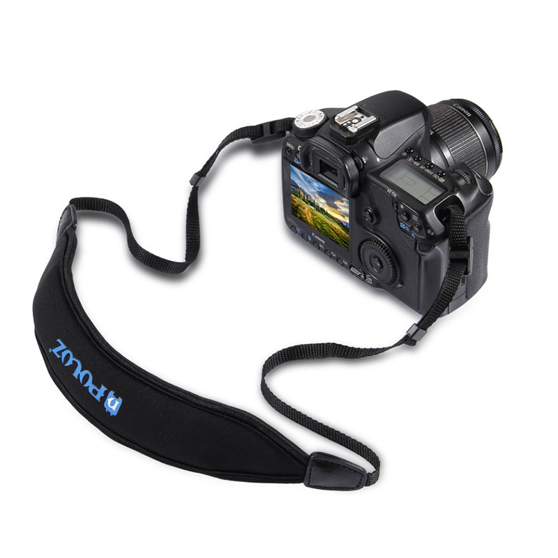 Puluz PU6003 Anti-Slip Soft Diving Pad Single Shoulder Camera Strap for SLR / DSLR Cameras - Black