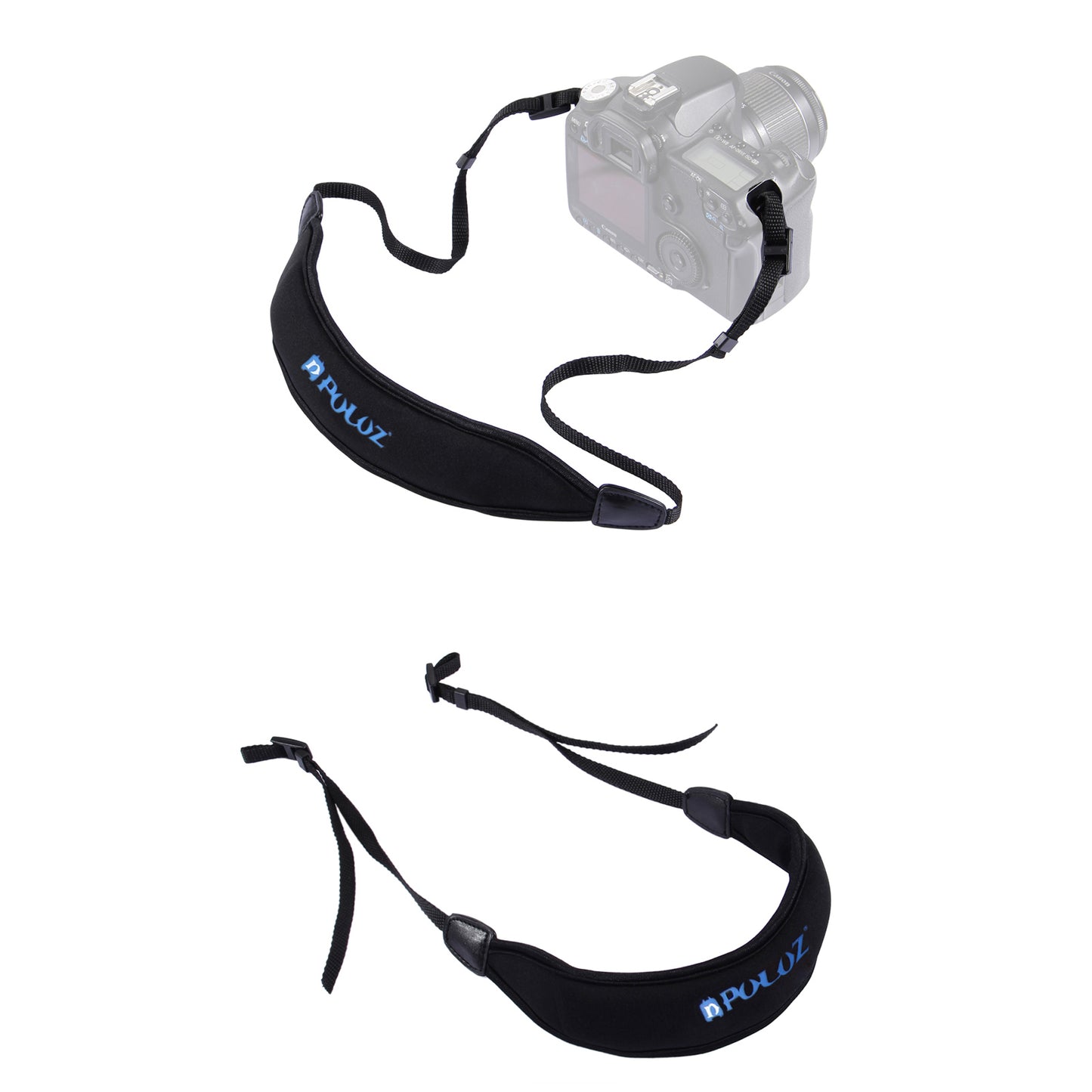 Puluz PU6003 Anti-Slip Soft Diving Pad Single Shoulder Camera Strap for SLR / DSLR Cameras - Black