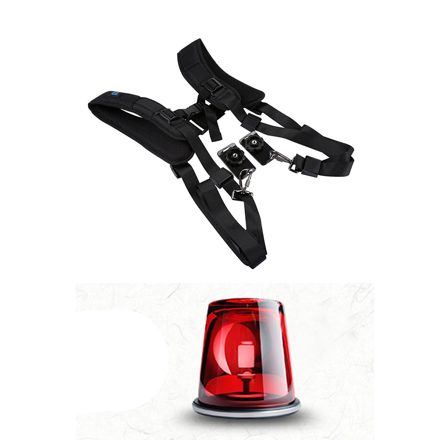 Puluz PU6002 Quick Release Double Shoulder Harness Soft Pad Decompression Foam Shoulder Strap for DSLR Cameras