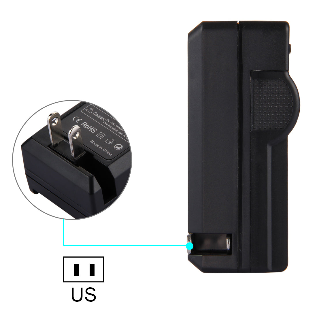 Battery Charger for Sony NP-FH50 / NP-FH70 / NP-FH100 / NP-FP50 / NP-FP70 / NP-FP90 / NP-FV50 / NP-FV70 / NP-FV90 Battery - US Plug