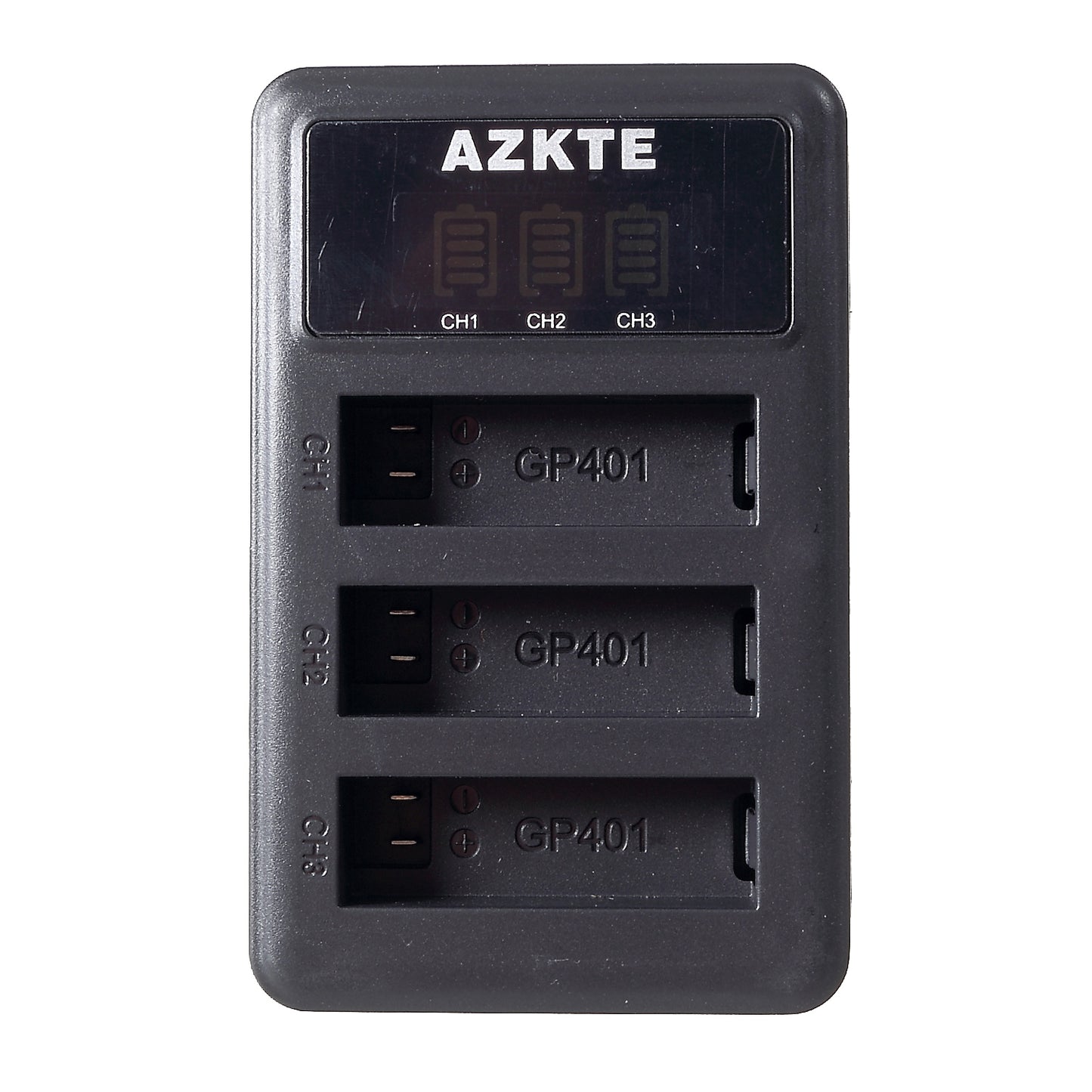 AT849 for GoPro Hero 4 Triple Battery Charger with LCD Display