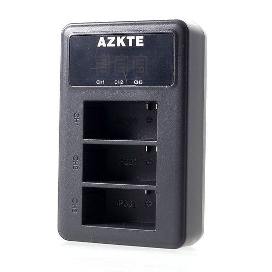 AT848 for GoPro Hero 3/3+ [Triple Batteries] Charger with LCD Display