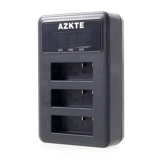 SJ113 [LCD Display] Triple Battery Charger for SJCAM SJ4000 SJ5000 SJ6000