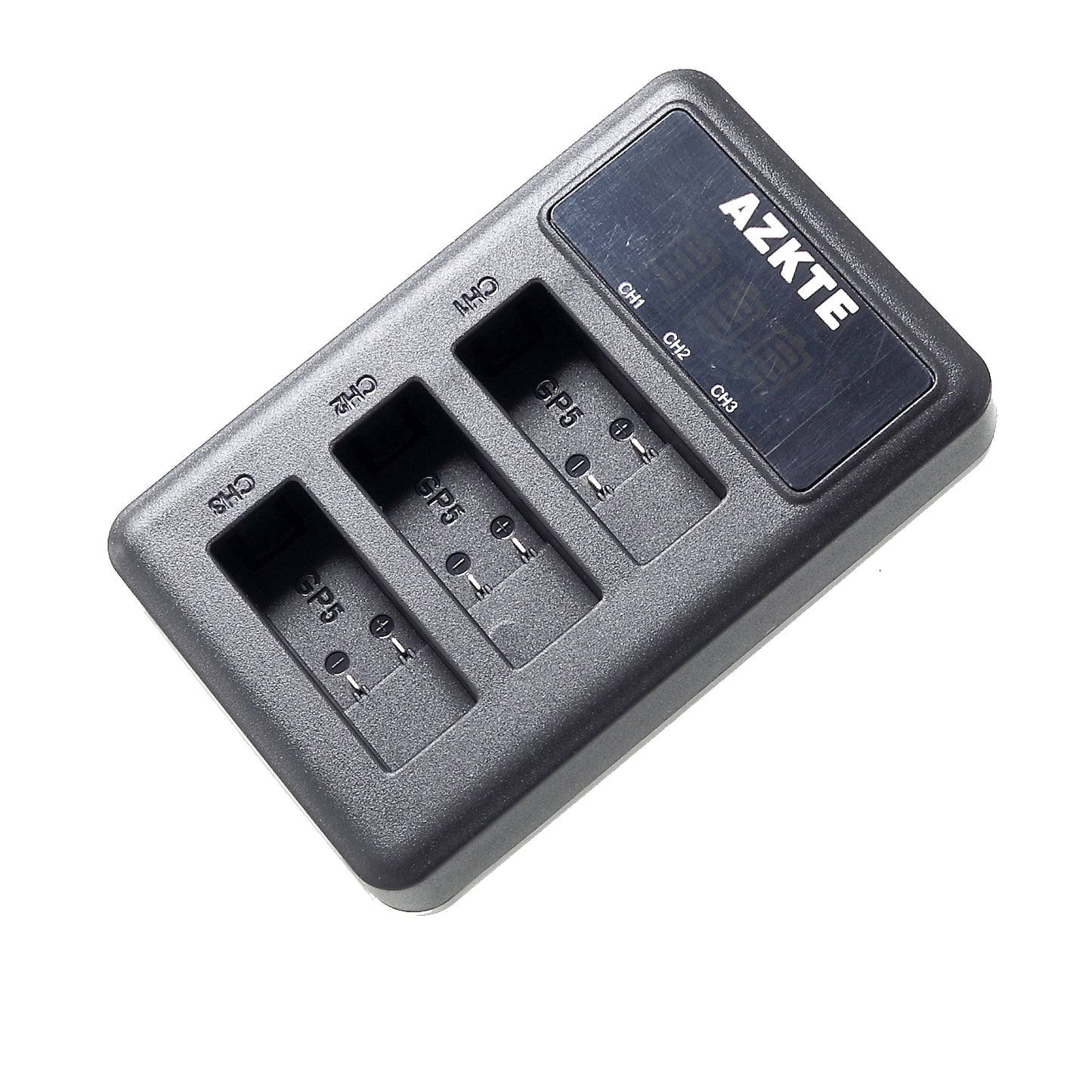 AT850 [LCD Display] 3-slot Battery Charger for GoPro Hero 5 6 7