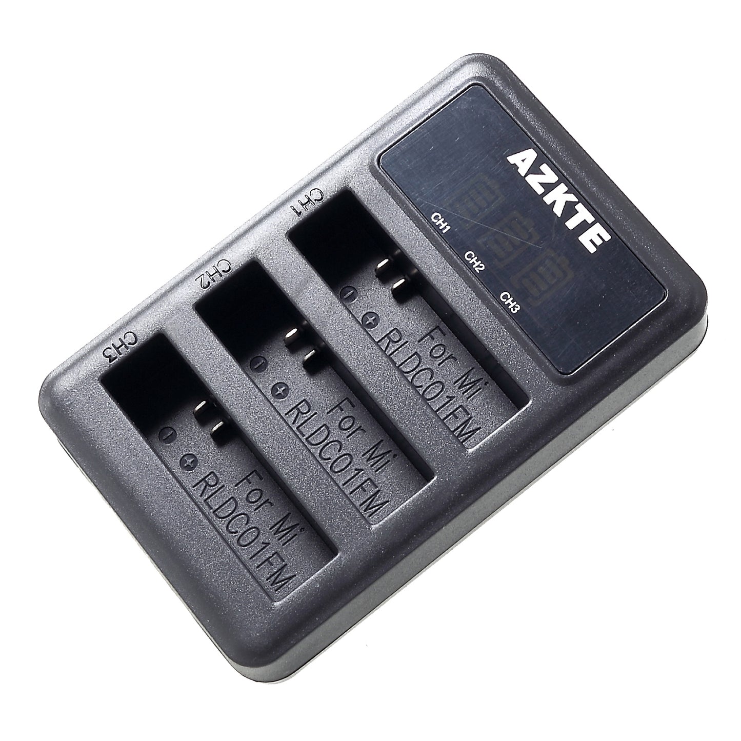 AT-M29 [3 Channel] Battery Charger for Mijia Camera with [LCD Display]