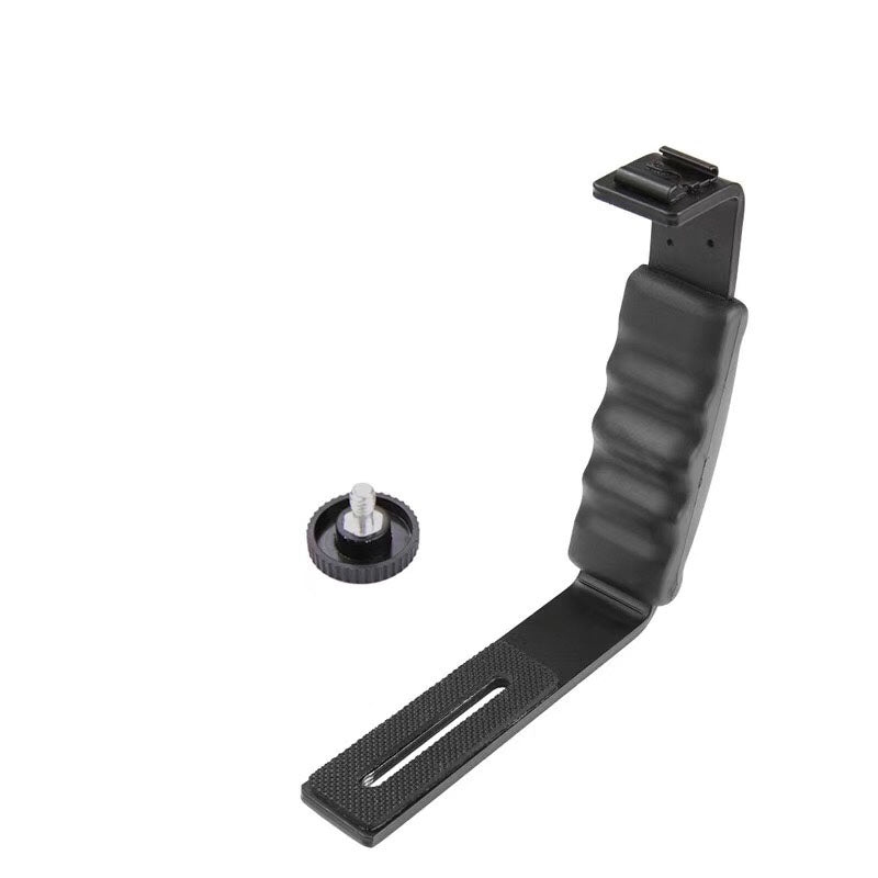 LDX Handheld Gimbal Extending External L-Bracket Mount Holder for DJI OSMO Mobile 2 / Zhiyun Smooth 4