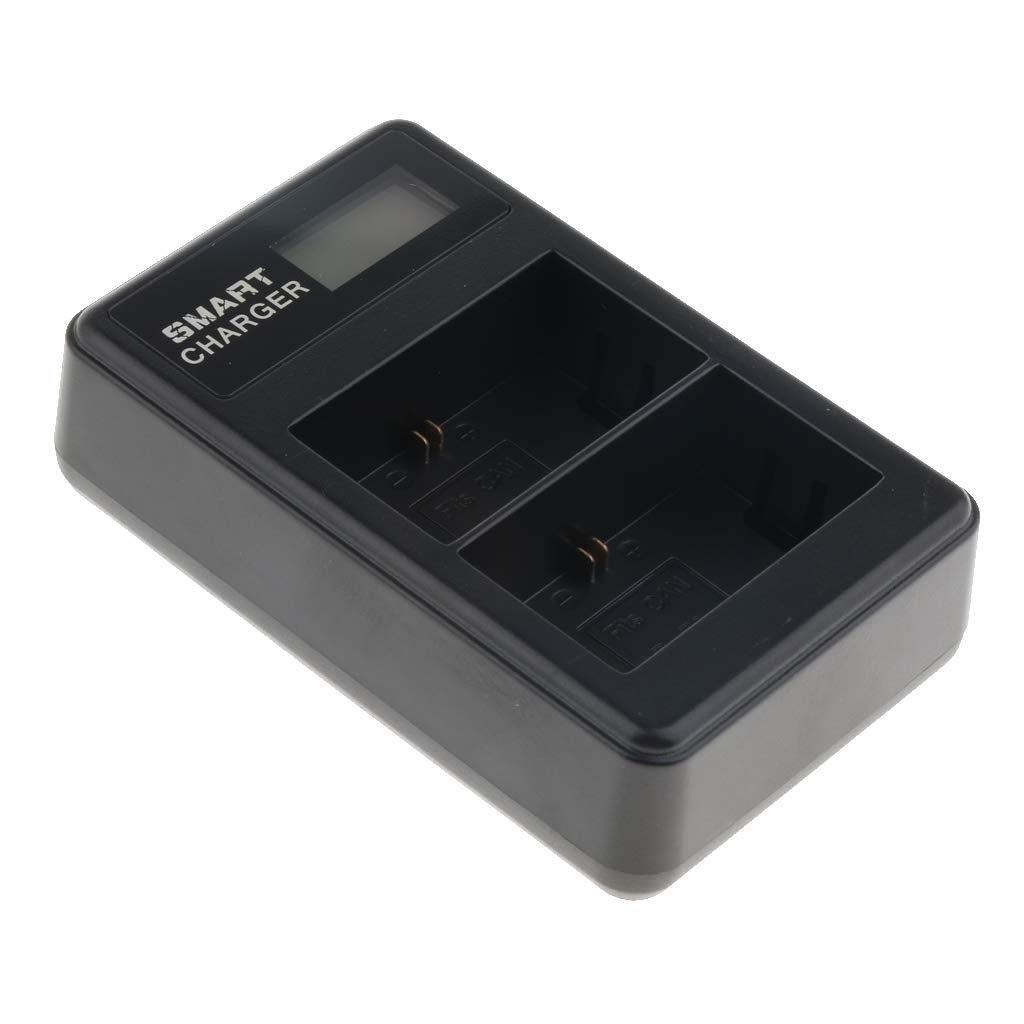 LCD Display Dual-Channel LP-E6 Battery USB Charger for Canon 7D 6D 5D 60D