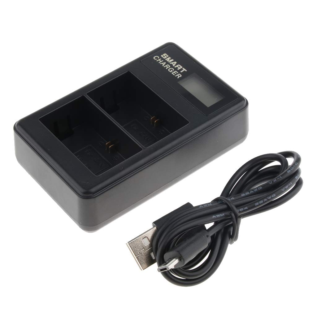 LCD Display Dual-Channel LP-E6 Battery USB Charger for Canon 7D 6D 5D 60D