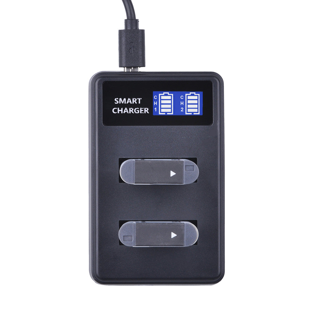 LCD Display 2-Channel NP-BX1 USB Battery Charger for Sony HX50 HX300 WX300 HX400 H400 etc