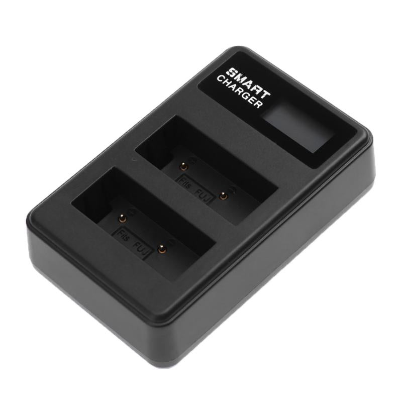 LCD Display Double-Channel NP-W126 USB Battery Charger for Fujifilm X-A1 X-A2 X-A3 X-A10 etc