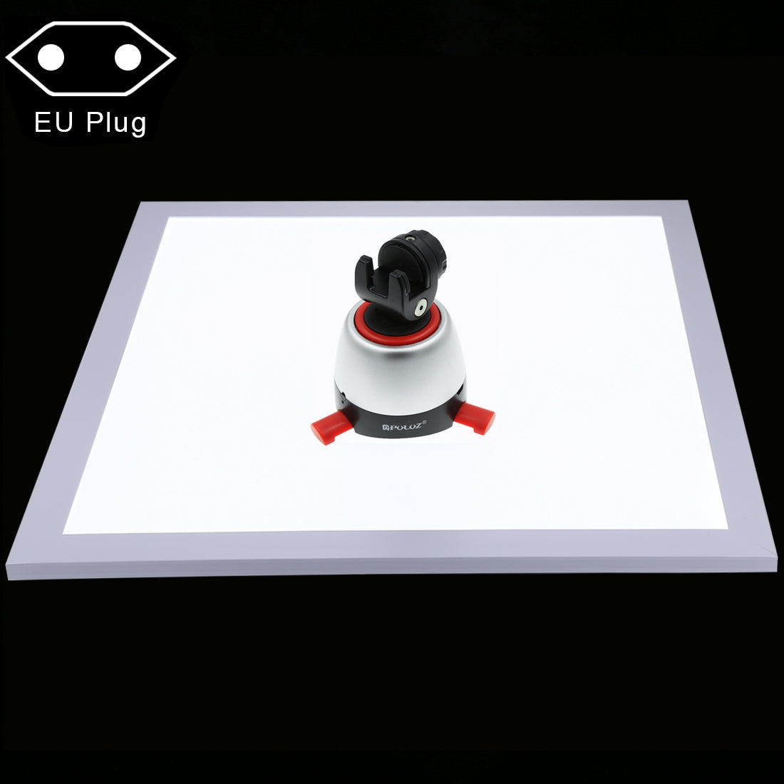 Puluz PU5138 1200LM LED Photography Shadowless Bottom Light Lamp Panel for 40cm Photo Studio Shooting Tent Box No Polar Dimming - EU Plug
