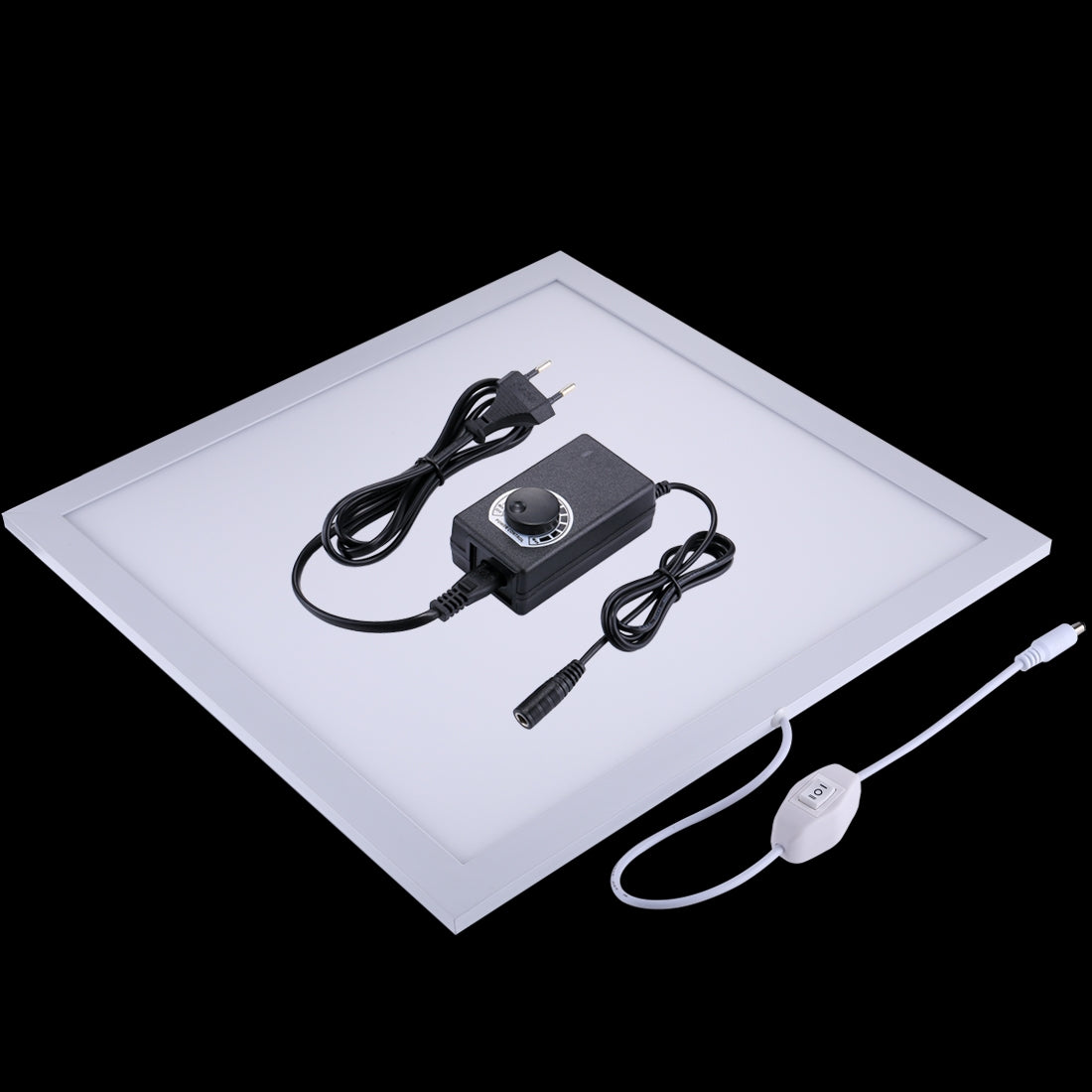 Puluz PU5138 1200LM LED Photography Shadowless Bottom Light Lamp Panel for 40cm Photo Studio Shooting Tent Box No Polar Dimming - EU Plug