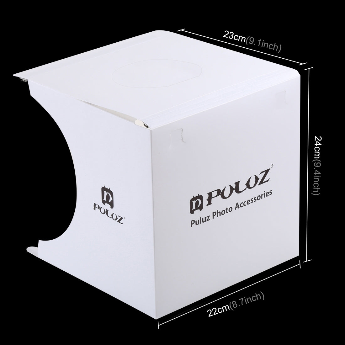 Puluz PU5137 LED Photography Shadowless Bottom Light Lamp Panel Pad + 2LED Panels 20CM Lightbox Photo Studio Shooting Tent Box