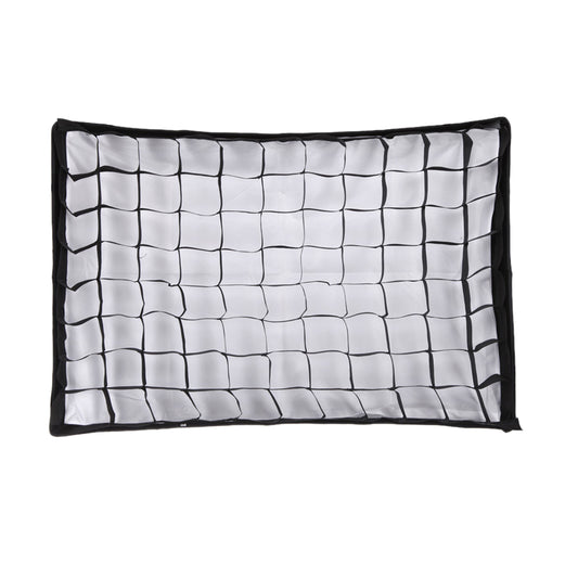 50*70cm Studio Flash Grid Softbox Mesh Rectangular Honeycomb Softbox Flash Light Soft Box - Black/Silver