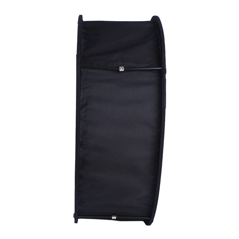 45cm Foldable Ring Speedlite Flash Diffuser Macro Shoot Round Softbox for Canon Nikon Speedlight - Black