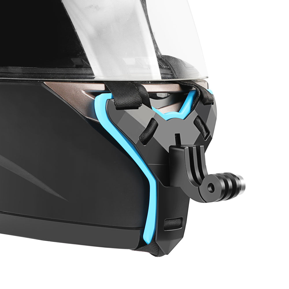 XTGP523 Integrated Motorcycle Helmet Strap Chin Mount Holder for GoPro Hero7 6 5 XiaoYi Action Camera Accessories