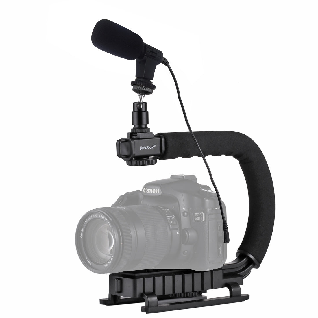Puluz PKT3011 U Shape DV Stabilizing Handle Bracket for DV Camcorder/DSLR Camera