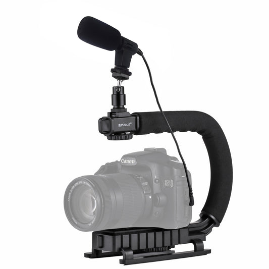 Puluz PKT3011 U Shape DV Stabilizing Handle Bracket for DV Camcorder/DSLR Camera