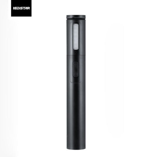 DX-50 Wireless Bluetooth Foldable Selfie Stick Mobile Phone Fill Light Lighting Function Selfie Stick Self-Timer Live Video - Black