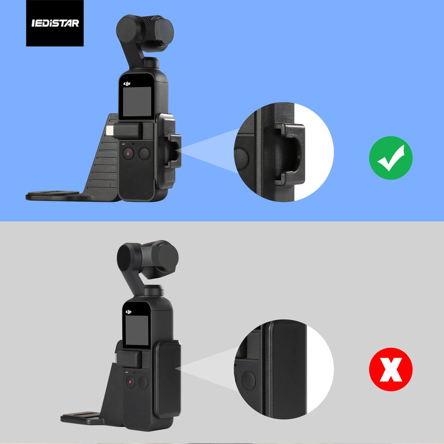 Aluminum Extened Tripod Rod for DX-90 DJI Osmo Pocket Handheld Phone Holder Selfie Stick
