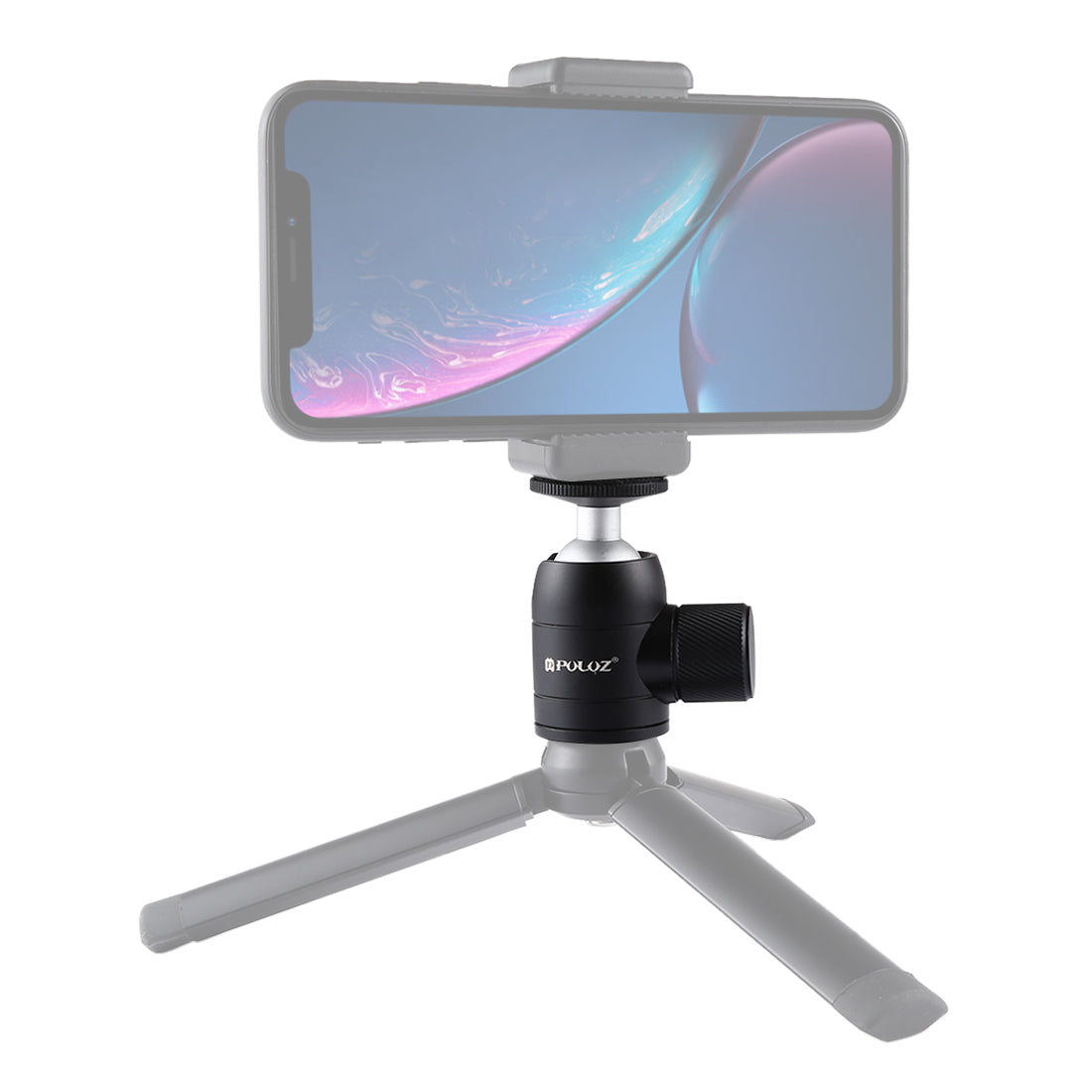 PULUZ 360 Degree Rotation Pocket Metal Desktop Tripod Mount with 1/4 inch Screw for DSLR &amp; Digital Cameras, Max Load: 2kg