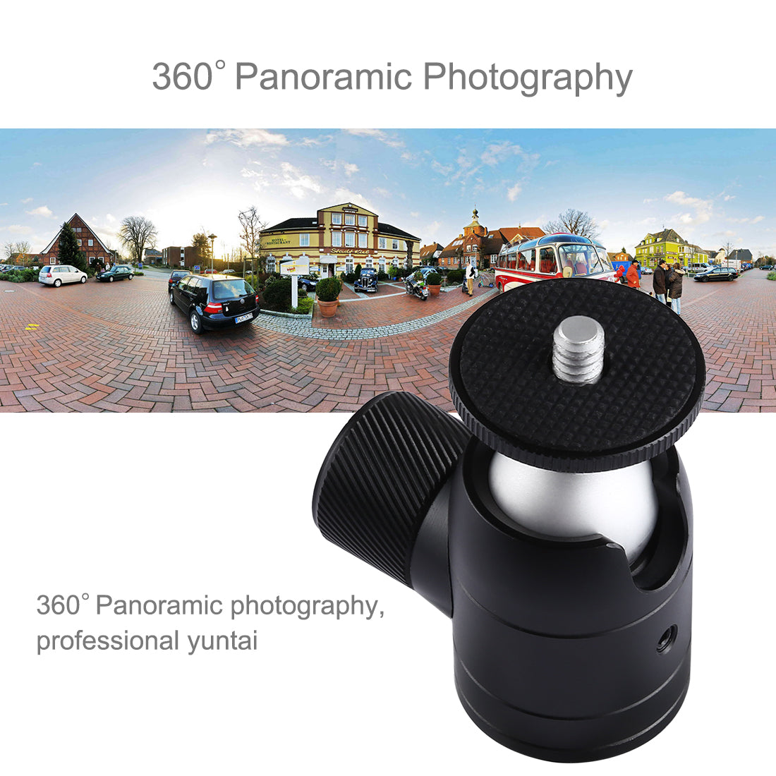 PULUZ 360 Degree Rotation Pocket Metal Desktop Tripod Mount with 1/4 inch Screw for DSLR &amp; Digital Cameras, Max Load: 2kg