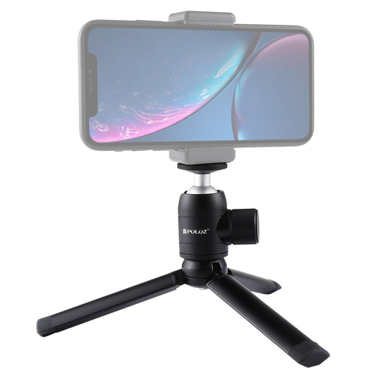 PULUZ PKT44 Mini Pocket Metal Desktop Tripod Mount with 1/4 inch Screw for DSLR &amp; Digital Cameras