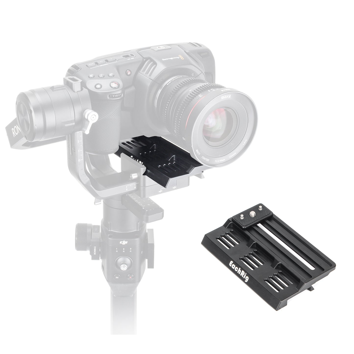 EACHRIG Offset Camera Plate for BMPCC 4K / DJI Ronin S