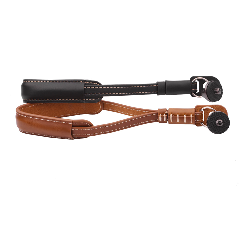 PU Leather Hand Strap Safety Lanyard for DJI OSMO Mobile 2/3 - Brown